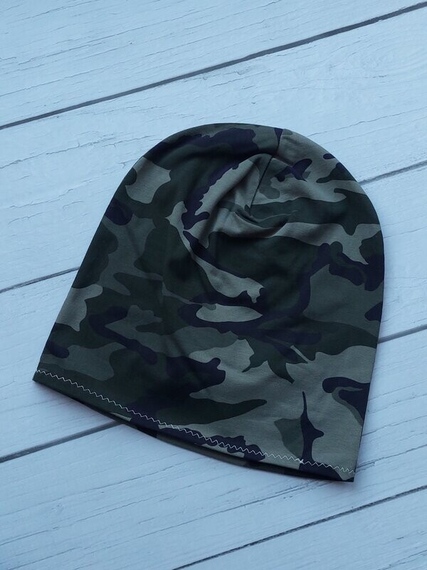 Leichte Beanie KU 58/60 - Camouflage Grün