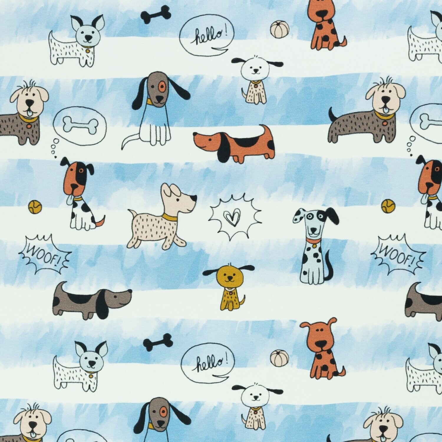 Jersey Swafing - Funny Dogs on Stripes