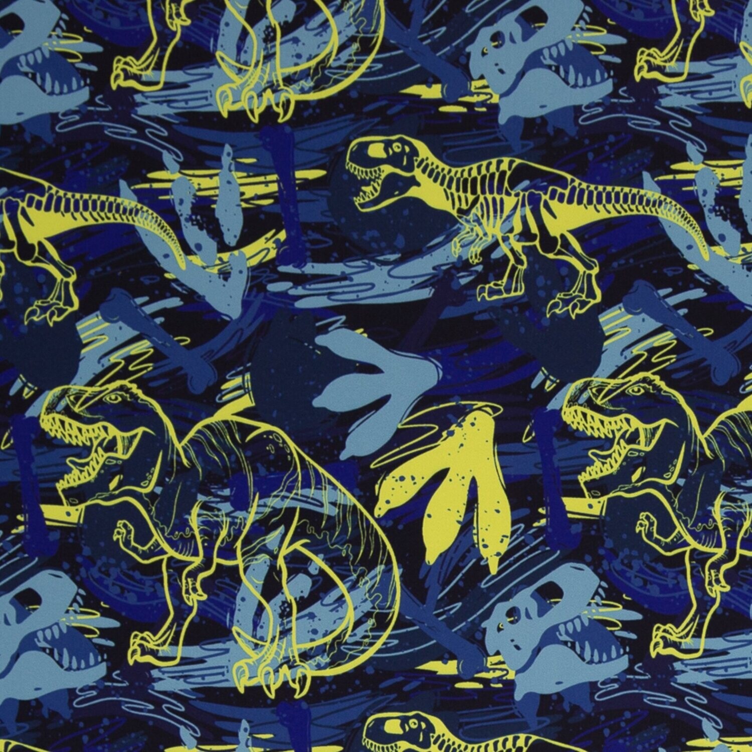 Softshell Swafing- T-Rex Dino dunkelblau