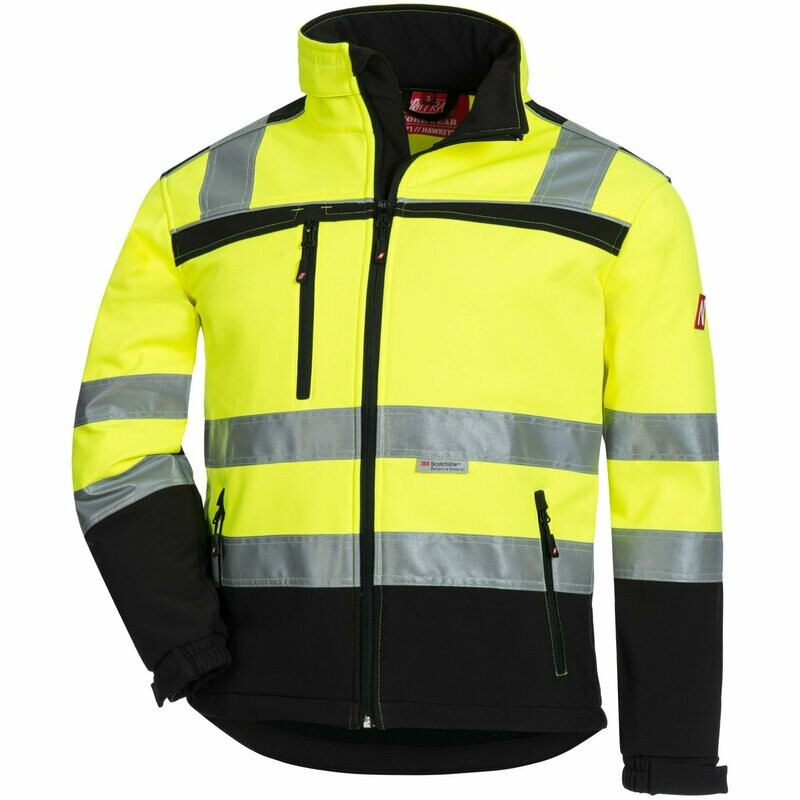 NITRAS MOTION TEX VIZ Warnschutz-Softshelljacke, neon-gelb NITRAS MOTION TEX VIZ Warnschutz-Softshelljacke, neon-gelb