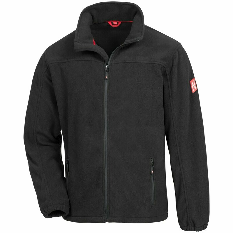 NITRAS MOTION TEX PLUS Fleece-Jacke, schwarz