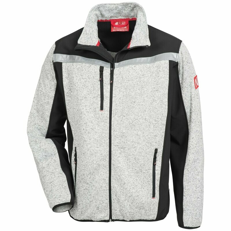NITRAS MOTION TEX PLUS Strick-Softshell-Jacke, grau NITRAS MOTION TEX PLUS Strick-Softshell-Jacke, grau