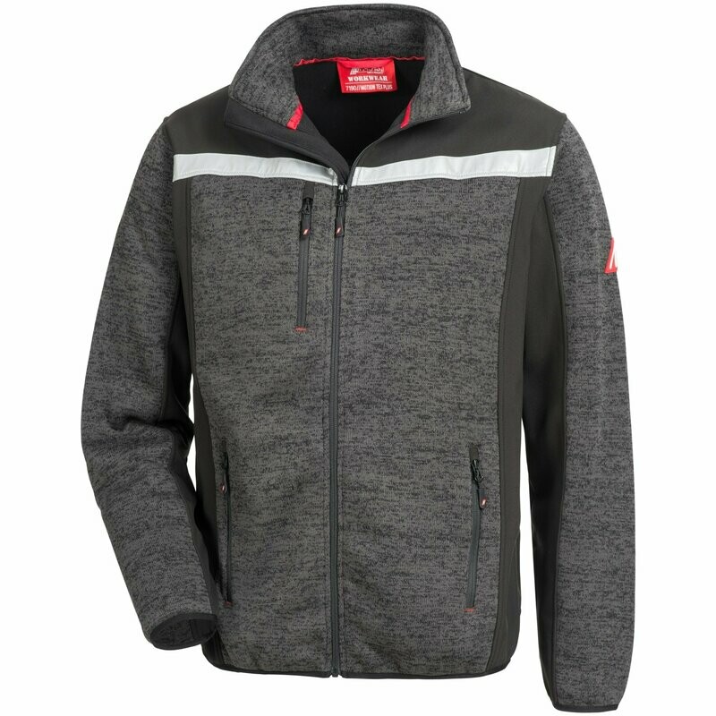 NITRAS MOTION TEX PLUS Strick-Softshell-Jacke, schwarz NITRAS MOTION TEX PLUS Strick-Softshell-Jacke, schwarz