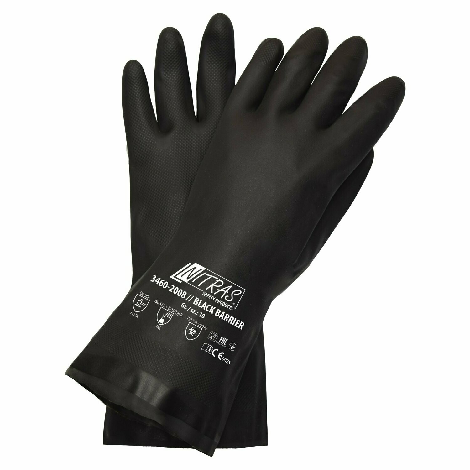 NITRAS BLACK BARRIER Chloroprene, schwarz, CAT3, VE = 12 Stück