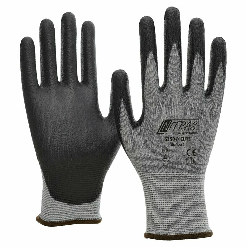 NITRAS CUT 3 , PU, grau-schwarz, VE = 10 Stück NITRAS CUT 3 , PU, grau-schwarz, VE = 10 Stück
