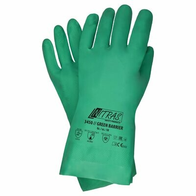 NITRAS GREEN BARRIER Nitrilhandschuh - grün - CAT3 - 12 Stück