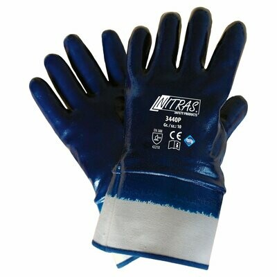 NITRAS Premium, blau, vollbesch., Stulpe, VE = 12 Stück