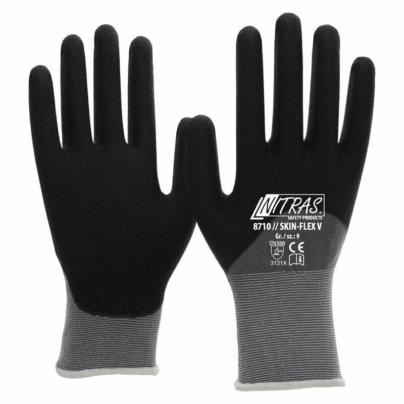NITRAS Skin-Flex V Strickhandschuh 3/4, VE = 12 Stück NITRAS Skin-Flex V Strickhandschuh 3/4, VE = 12 Stück