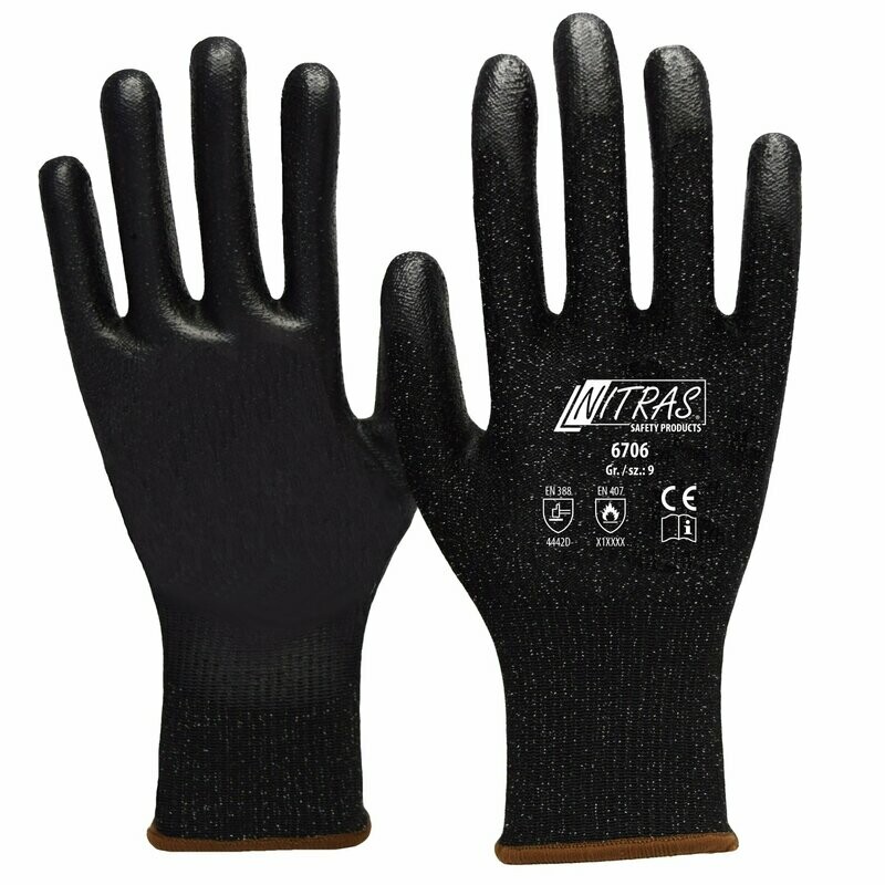 NITRAS TAEKI 5, PU, schwarz-schwarz, VE = 10 Stück NITRAS TAEKI 5, PU, schwarz-schwarz, VE = 10 Stück