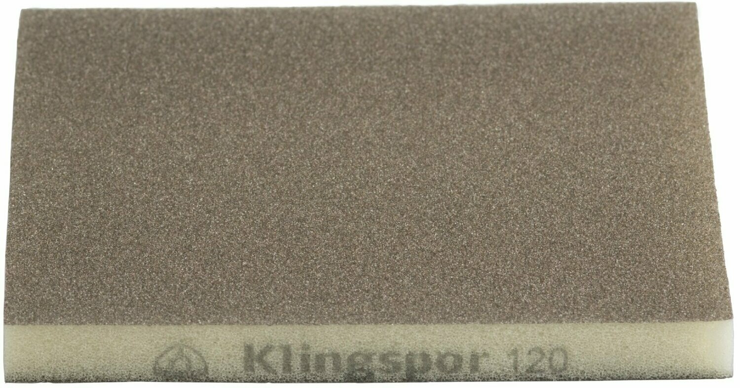 Klingspor SW 501 Schleifklotz, Schleifschwamm für Farbe, Lack, Spachtel, Holz | 100 Stück