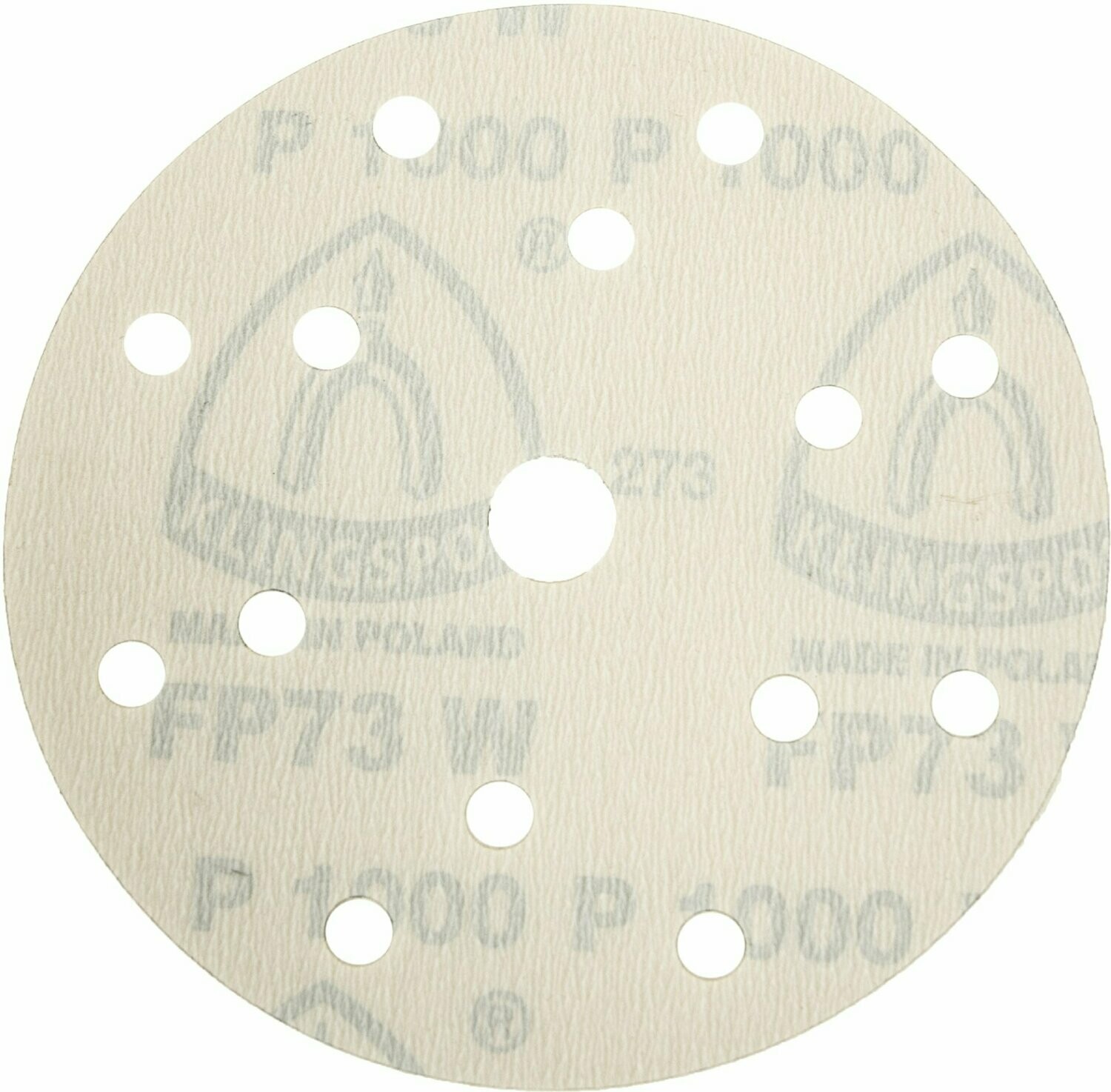 Klingspor FP 73 WK Scheiben mit Filmunterlage, kletthaftend für Farbe, Lack, Spachtel| jeweils 100 Stück | 150 mm Durchmesser