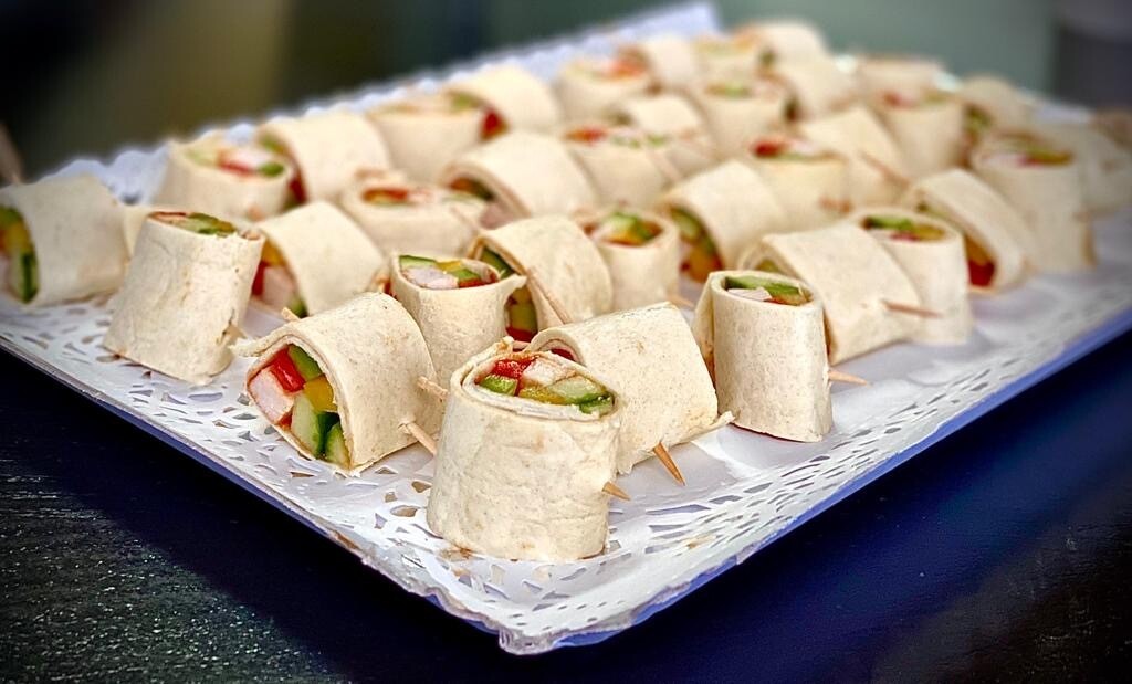 Plateau de mini wrap poulet 35pcs