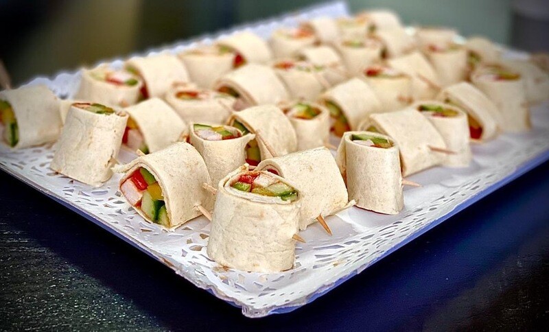 Plateau de mini wrap poulet 35pcs