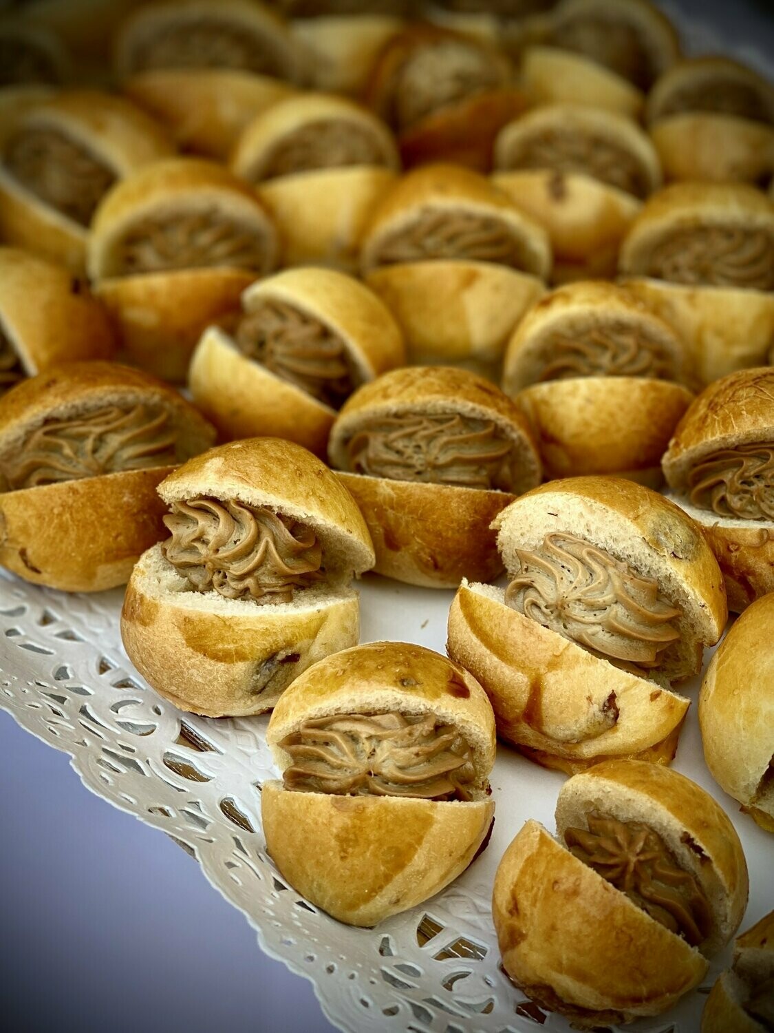 Plateau de mini brioche de foie gras 35pcs