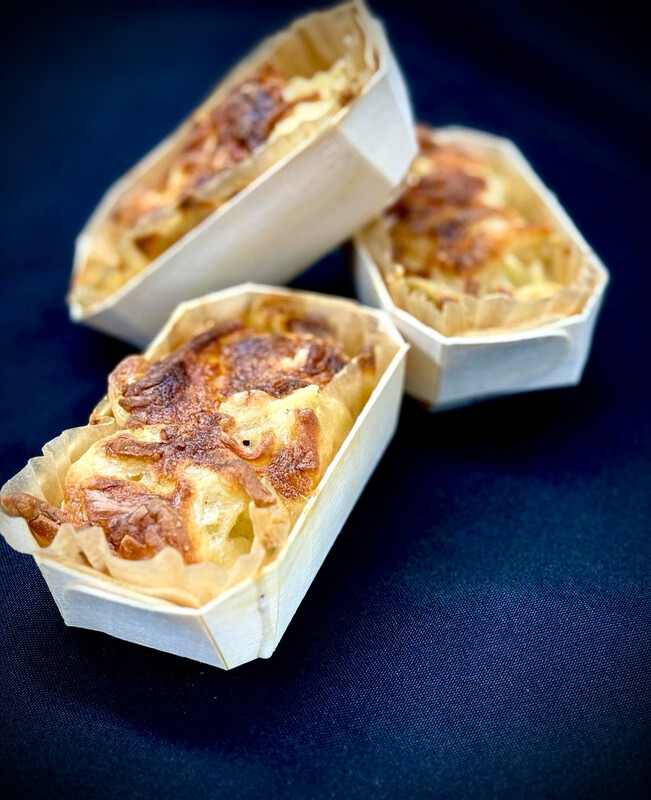 Mini gratin de pates a la mozzarella