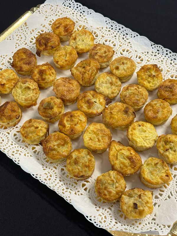 Plateau de quiches poireaux 35pcs