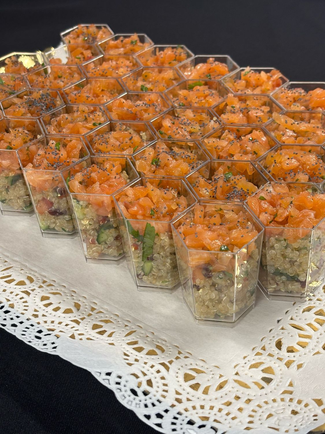 Verrine quinoa saumon 35 pcs