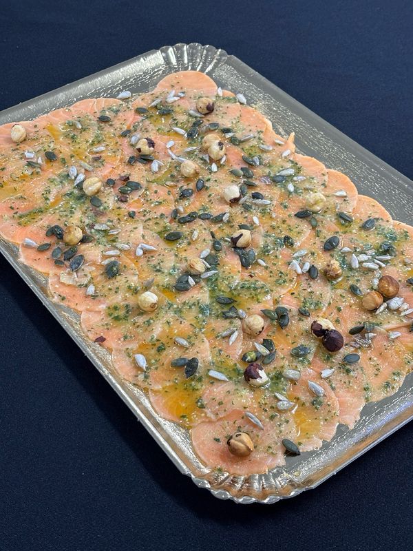 Plateau de carpaccio de saumon