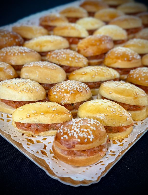 Plateau de navette saumon 35pcs