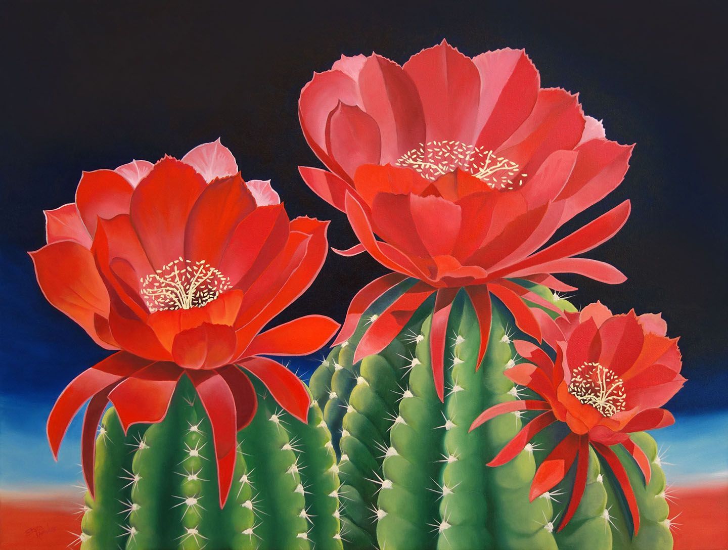 American Sunrise Oil Painting