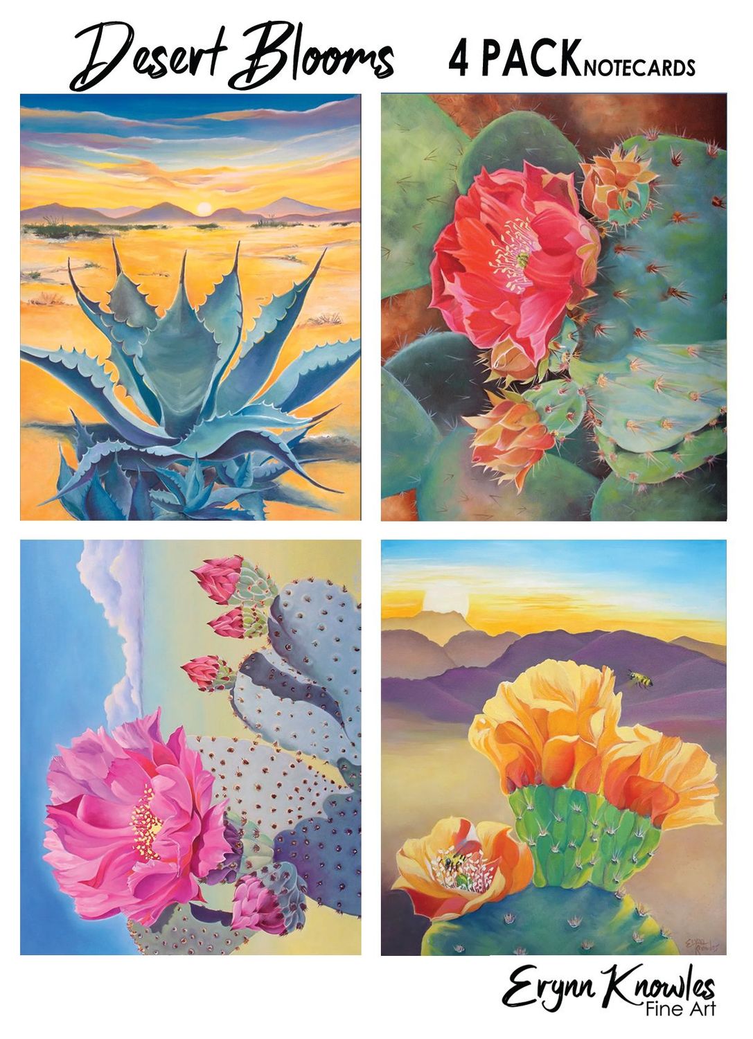 Desert Flowers Note Cards 2