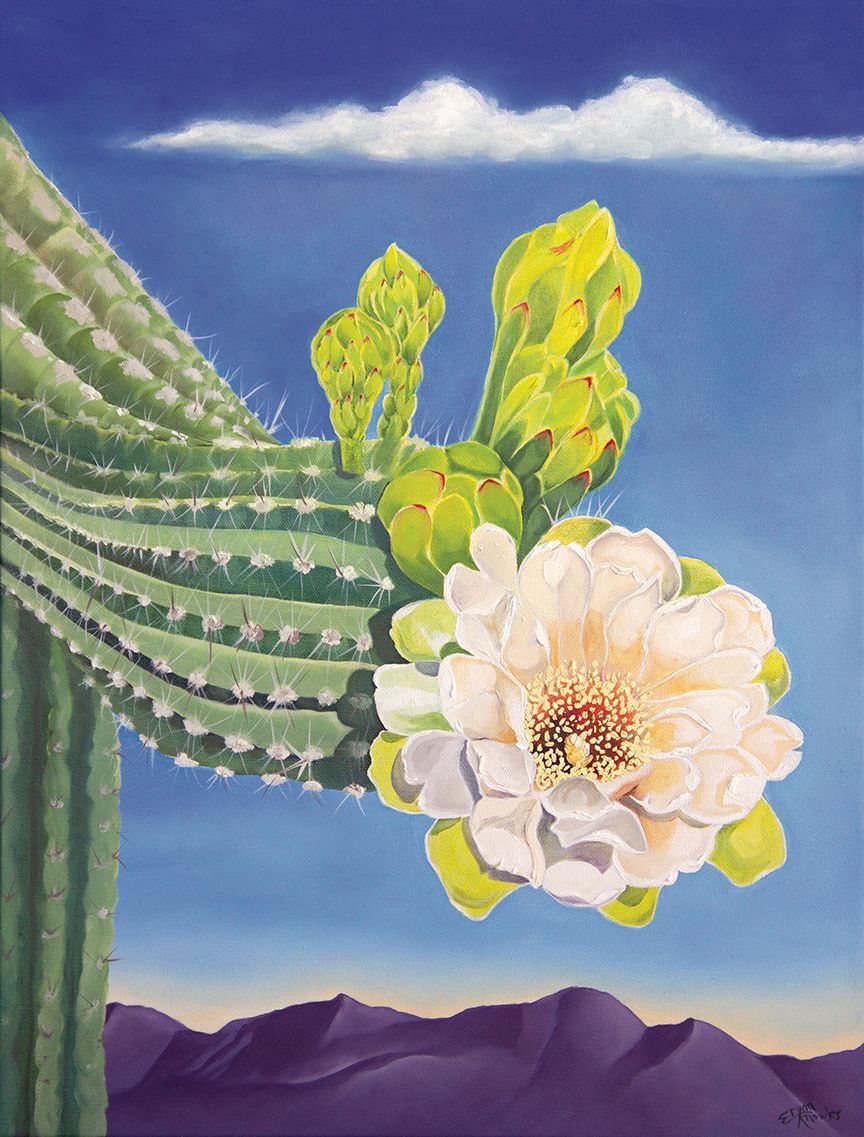 "First Bloom" Oil Painting