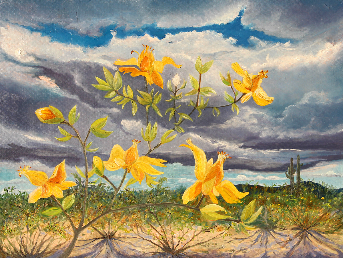 "Creosote Rain" Oil Painting