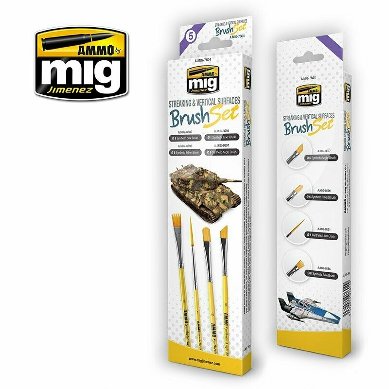 Streaking And Vertical Surfaces Brush Set