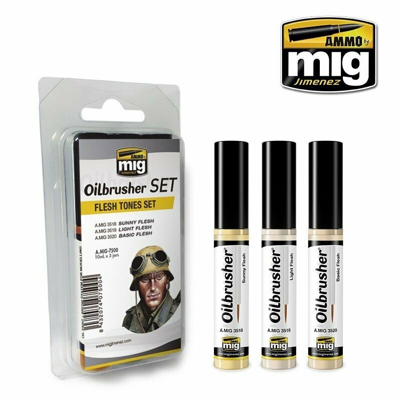 Oilbrusher Set - Flesh Tones