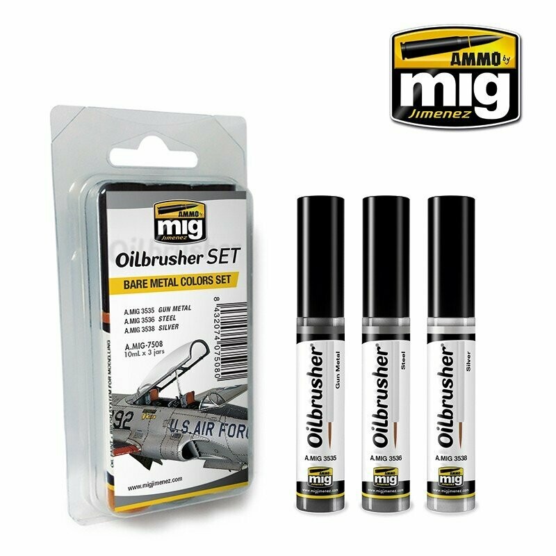 Oilbrusher Set - Bare Metal Colours