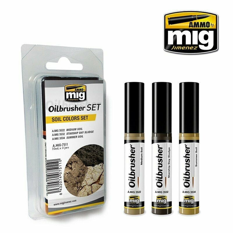 Oilbrusher Set - Soil Colours