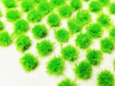 Fuzzy Tufts - Neon Green 4mm