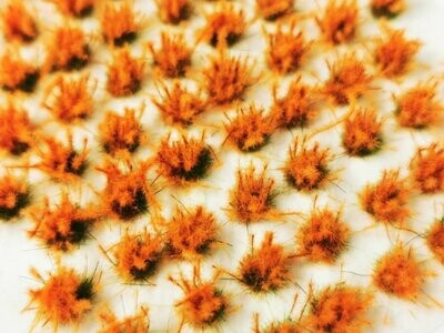 Fuzzy Tufts - Neon Orange 6mm