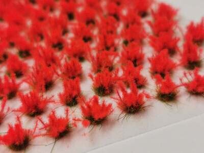 Fuzzy Tufts - Neon Red 6mm