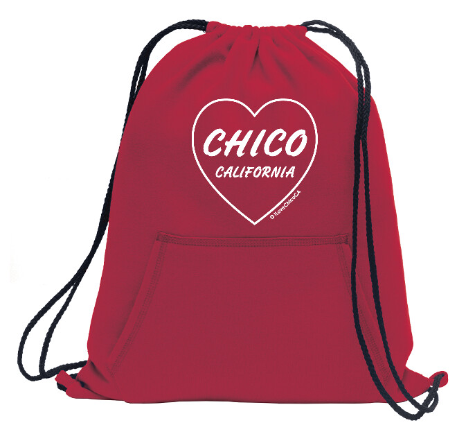 Drawstring Hoodie Backpack-Red Drawstring Hoodie Backpack-Red