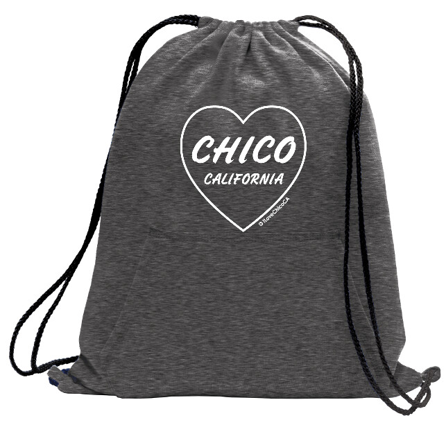 Drawstring Hoodie Backpack-Dark Heather Gray Drawstring Hoodie Backpack-Dark Heather Gray