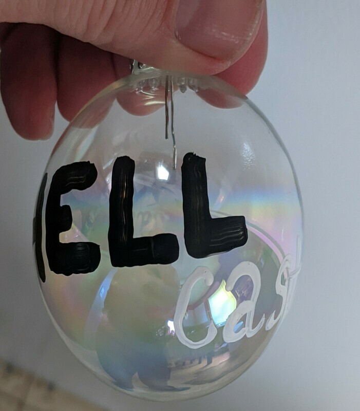 Clear Glass Ornament
