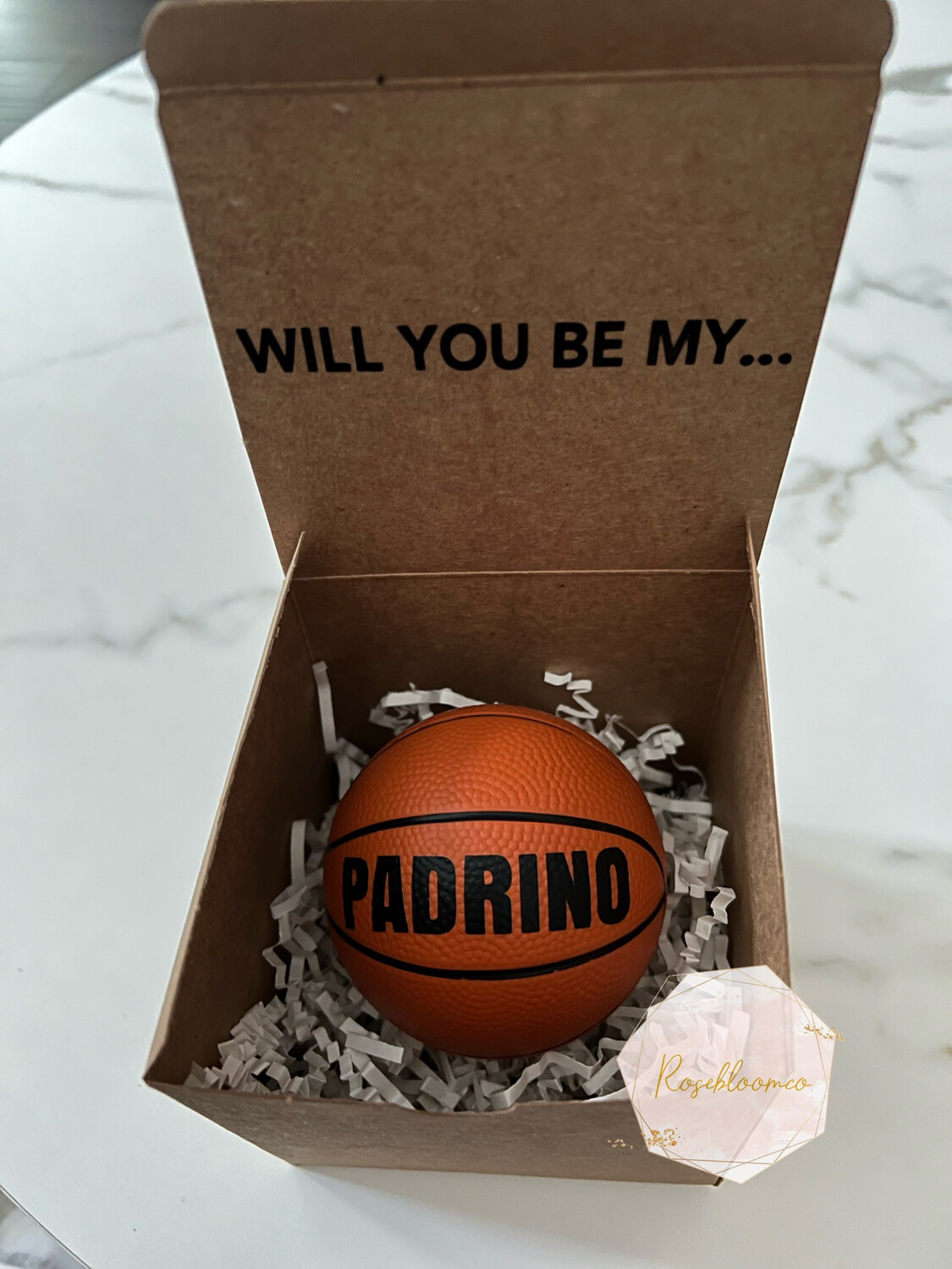 Basketball Theme Godfather Proposal Box
