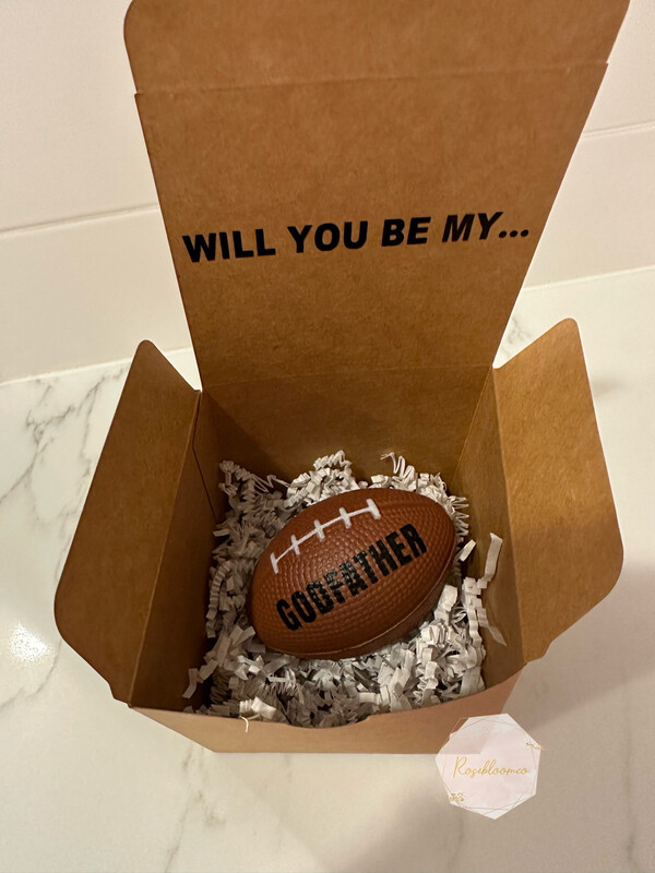 Football Theme Godfather Proposal Box