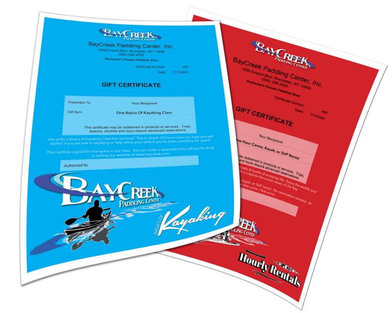 Essentials of Kayaking Class Gift Certificate - Holiday Special