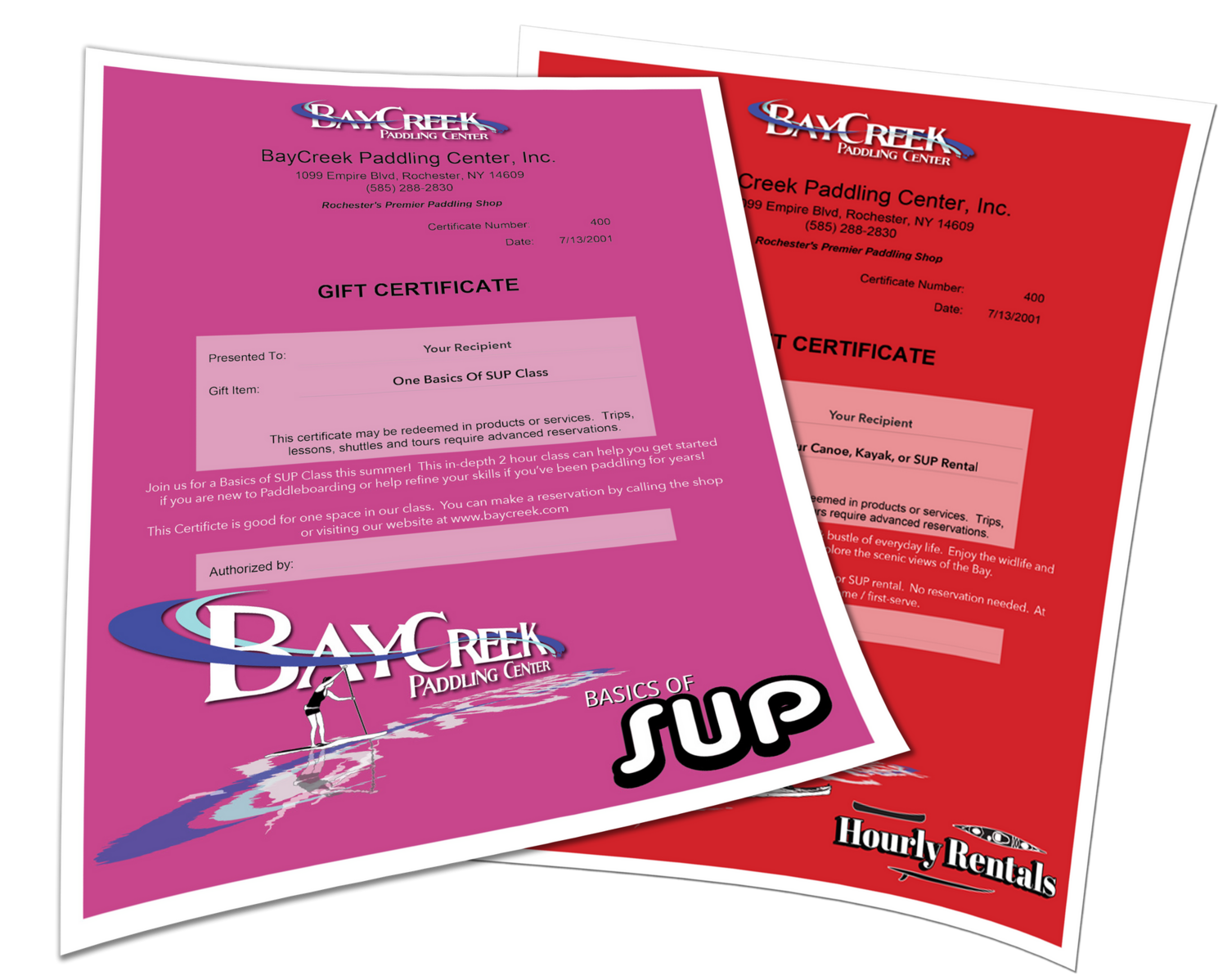 Basics of SUP Class Gift Certificate Holiday Special