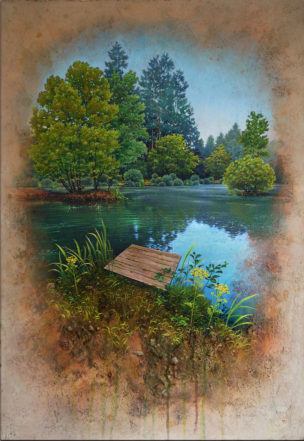 PRINT : Forest Lake (Meadowcliff, Cinderford)