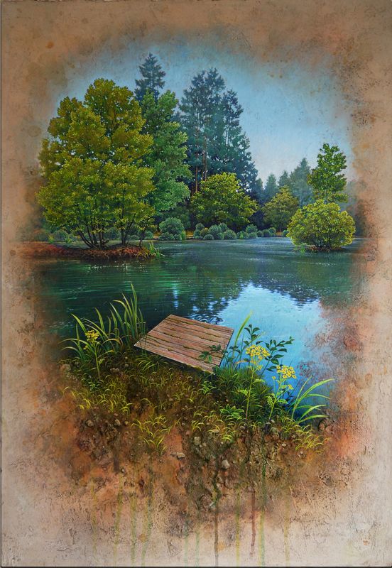 PRINT : Forest Lake (Meadowcliff, Cinderford)