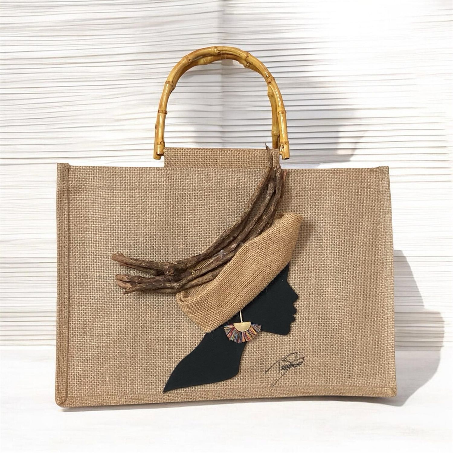 Fanm La Nati Burlap Totes