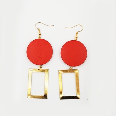 Naija Woodshop Women&#39;s Wood Statement Earrings