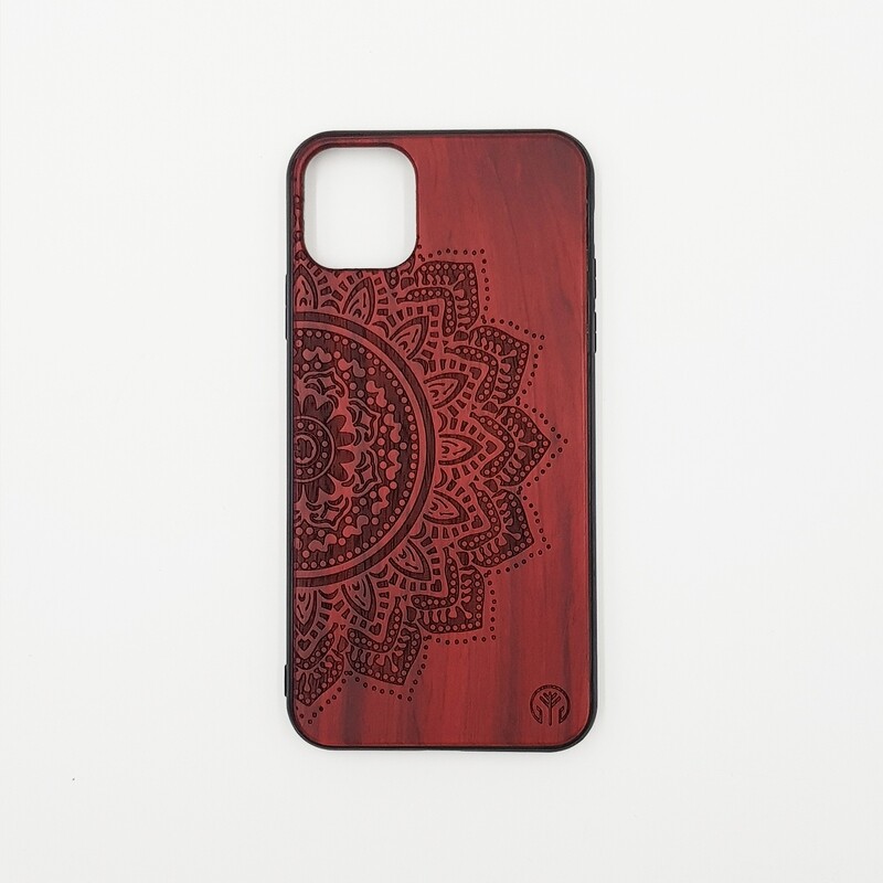 Sunflower Phone Case, Phone Models: Iphone 11 Pro Max, Wood Colour: Rose Wood