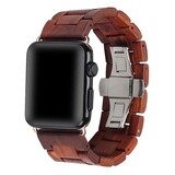 NWS Wooden iWatch SandalWood Strap Band 40mm/44mm (Silver Hook)