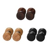 NWS 3 Pairs Wooden Stud Earrings