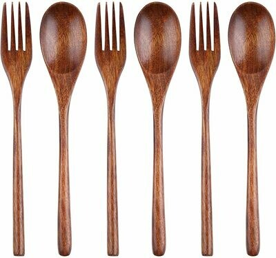 NWS Wooden Spoons &amp; Forks (Set of 3)