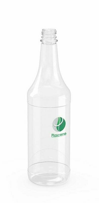 PET & rPET Round Syrup Bottle, 32 Ounce, Neck Finish 28mm